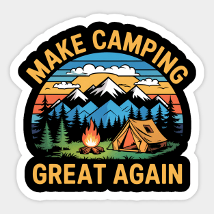 Make Camping Great Again Sticker